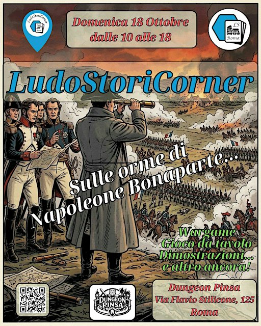 LUDOSTORICORNER OTTOBRE - DUNGEON PINSA - "Sulle orme di Bonaparte"
