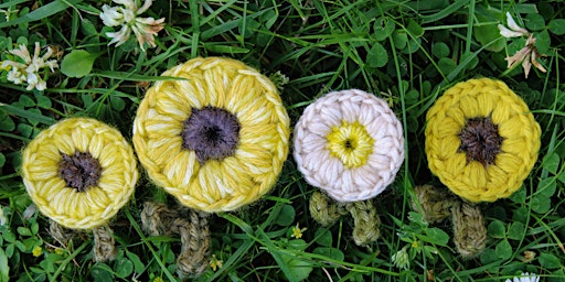 Crochet-along | Sunflower Brooch