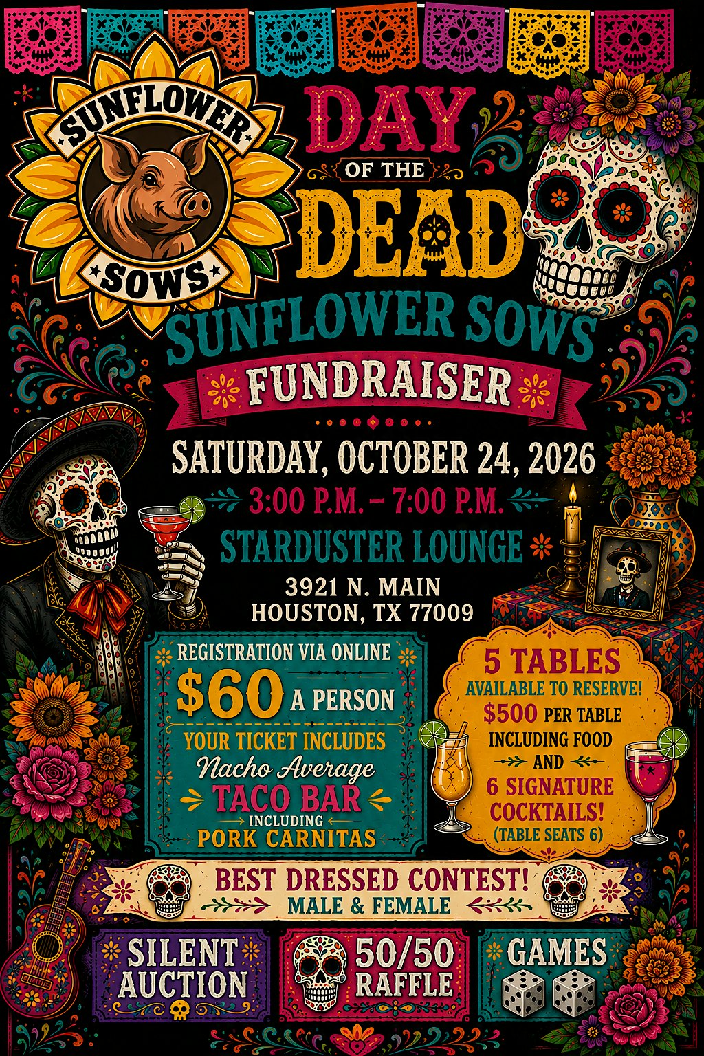 Sows de los Muertos - Day of the Dead Celebration hosted by Sunflower Sows