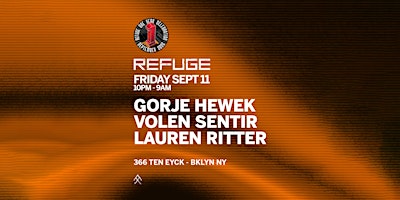 Refuge Friday: Gorje Hewek, Volen Sentir, Lauren Ritter