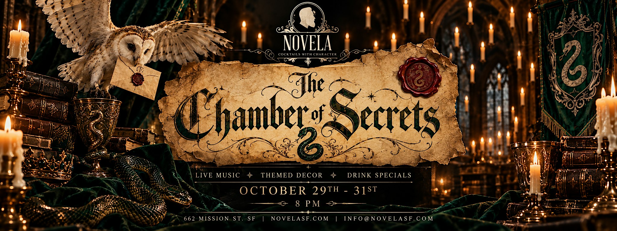The Chamber of Secrets Halloween Party