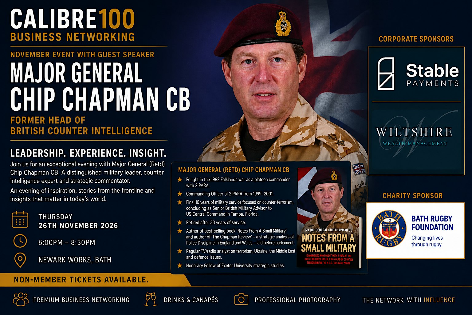 Calibre 100 November Event with Major General Chip Chapman: The Front Line