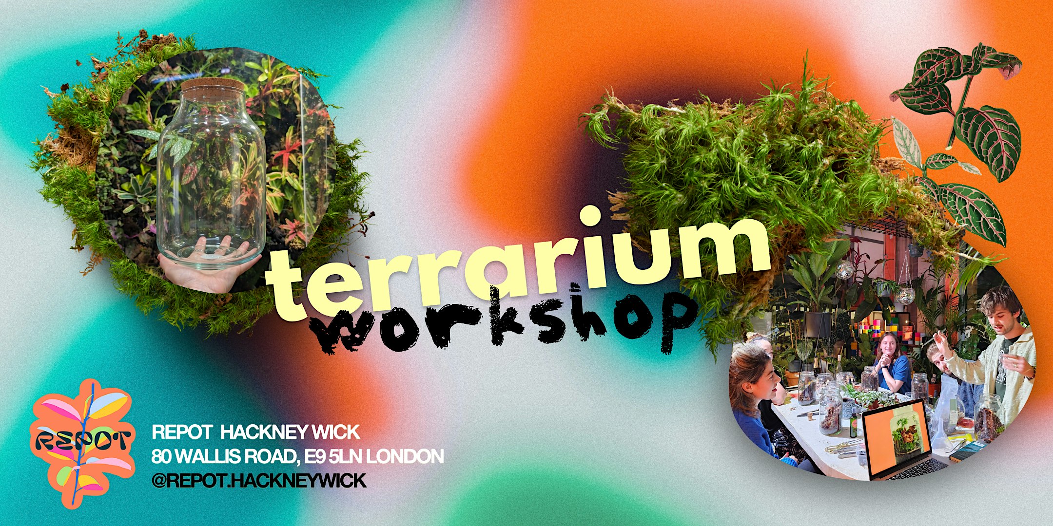 Terrarium Workshops at Repot Hackney Wick