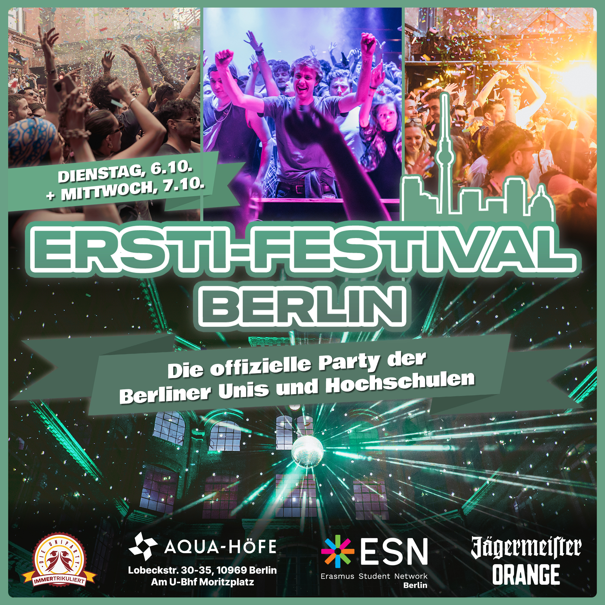 Ersti-Festival Berlin | 6 Floors | 10.000 Guests - Open-Air & Indoor