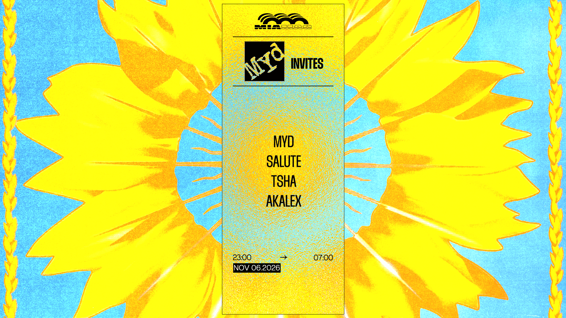 MYD INVITES SALUTE, TSHA, AKALEX