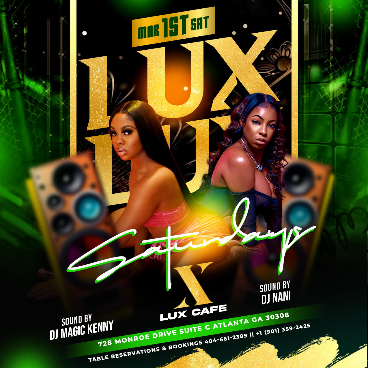 Lux Saturdays| Free All Night With RSVP