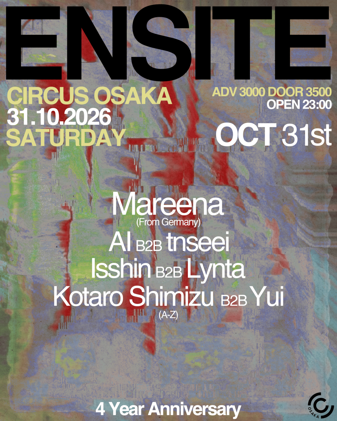 ENSITE 4 Year Anniversary with Mareena (Tresor, Unrush, Fides)