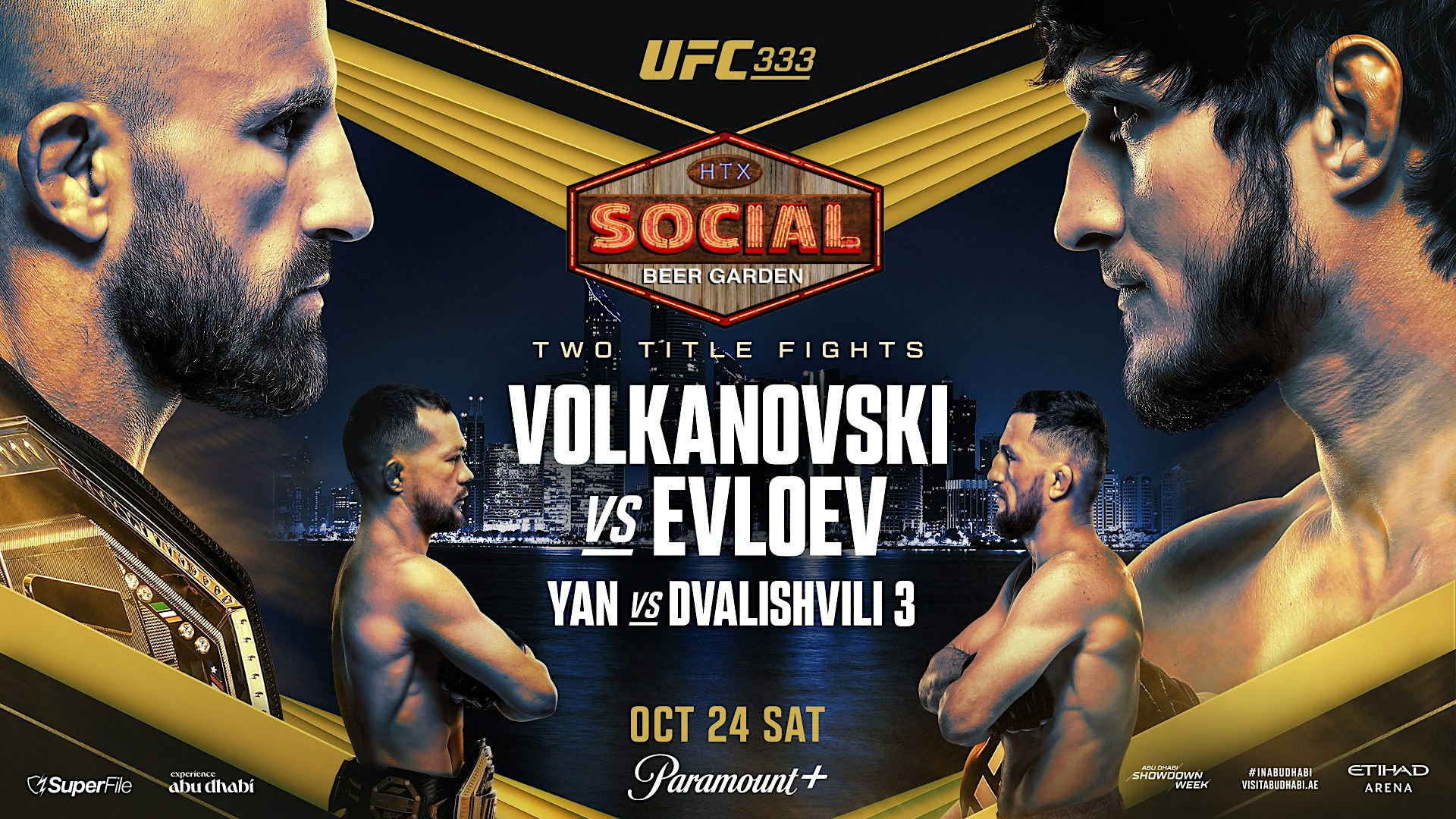 UFC 333: Volkanovski vs. Evloev