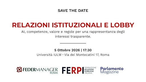 Relazioni istituzionali e Lobby