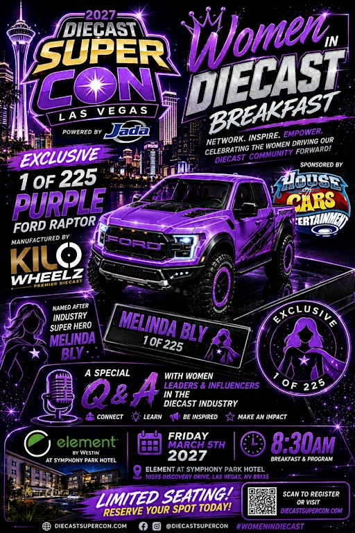 Women in Diecast Breakfast - Special  Event - Sponsored by House of Cars