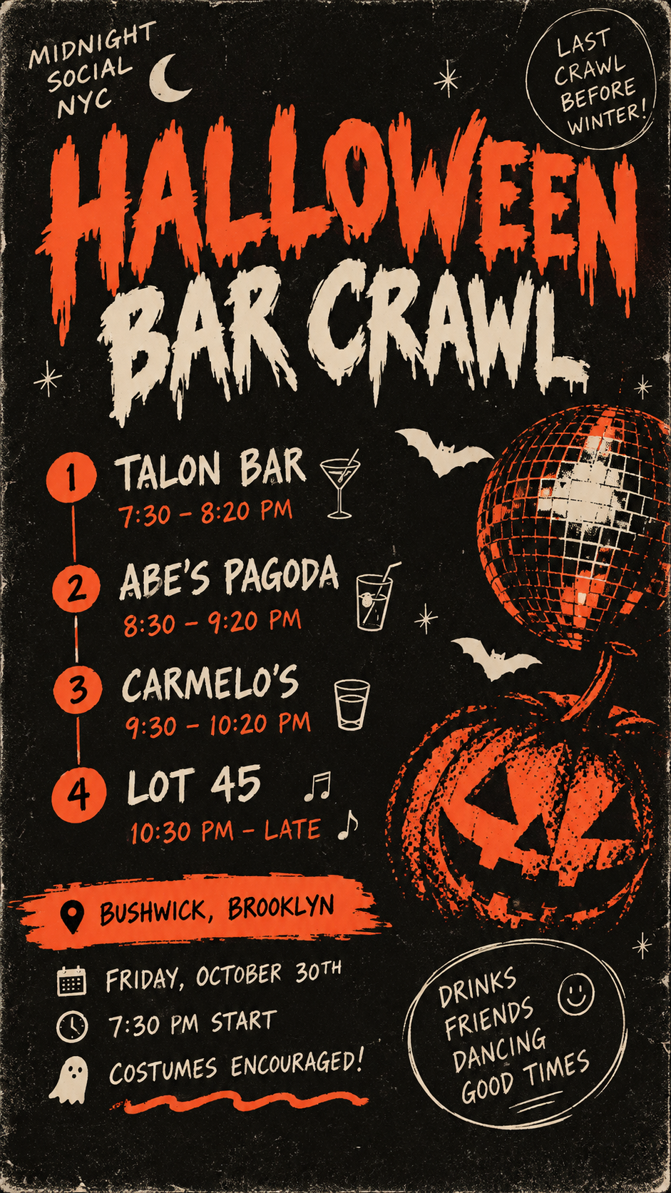 Midnight Social Halloween Barcrawl