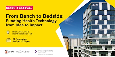 From Bench to Bedside:  Funding Health Technology from Idea to Impact