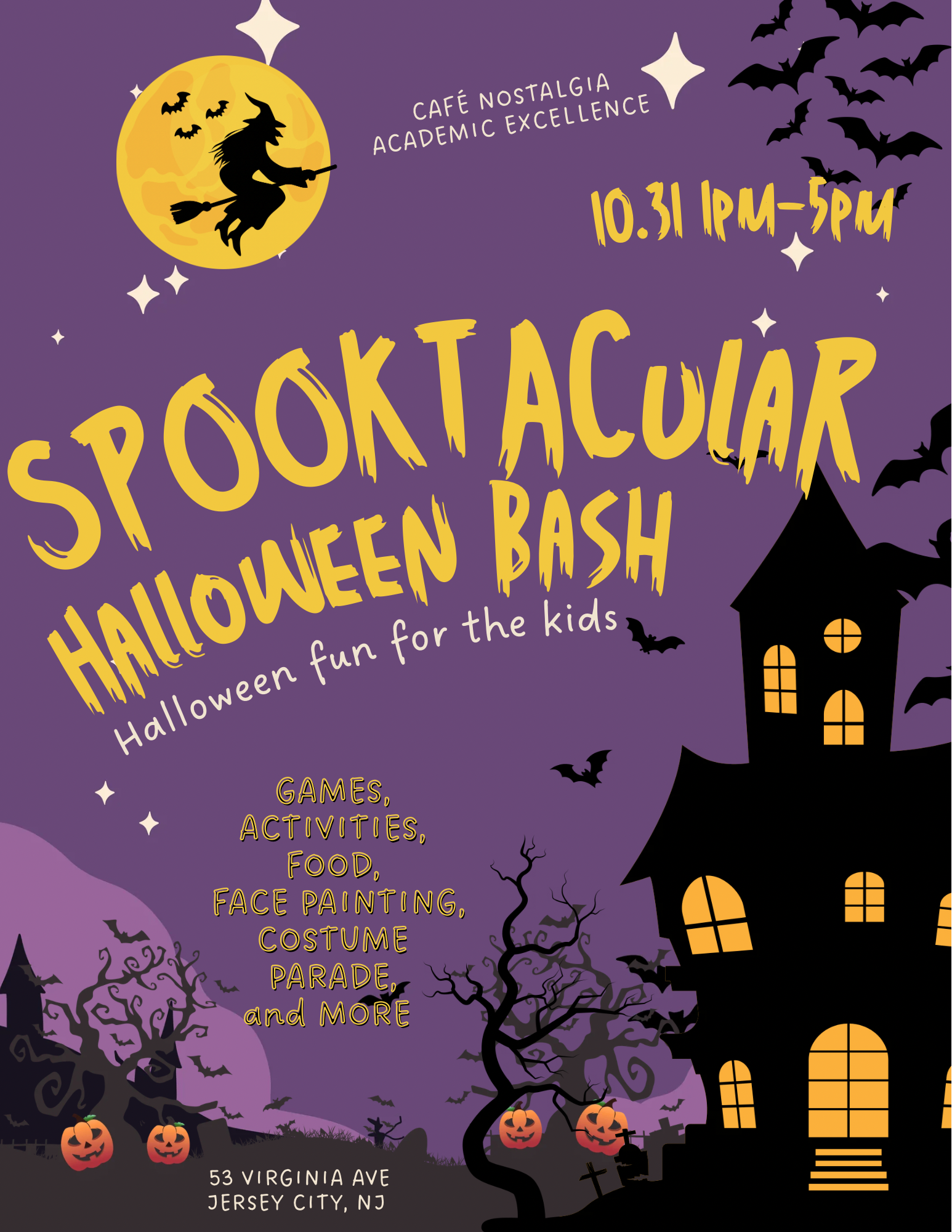SPOOKTACULAR Kids Halloween Bash