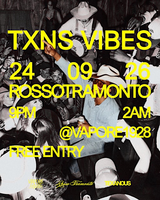 TXNS VIBES // ROSSOTRAMONTO
