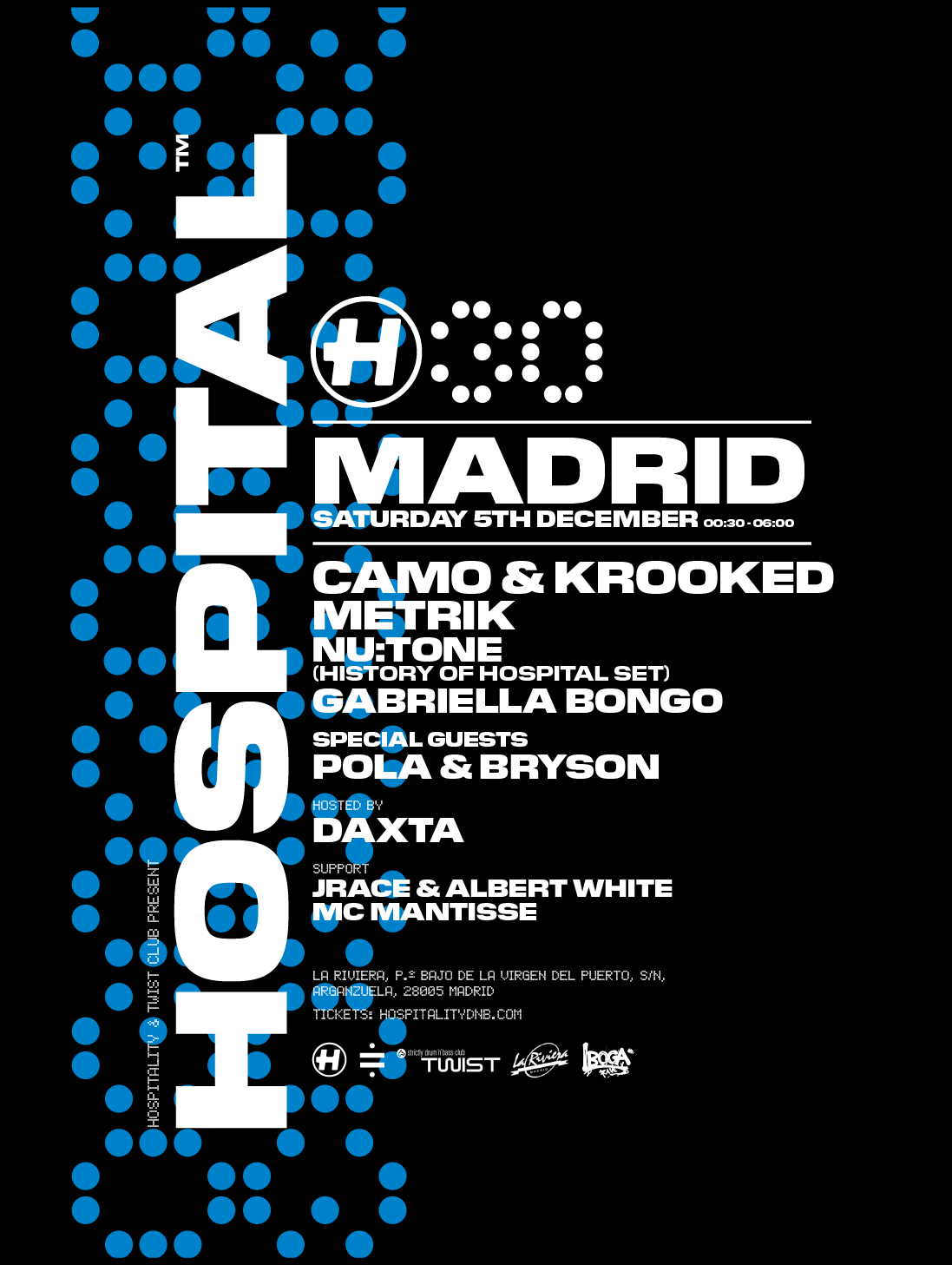 HOSPITAL 30 Aniversario by TWIST DNB CLUB +IBOGA+HOSPITALITY