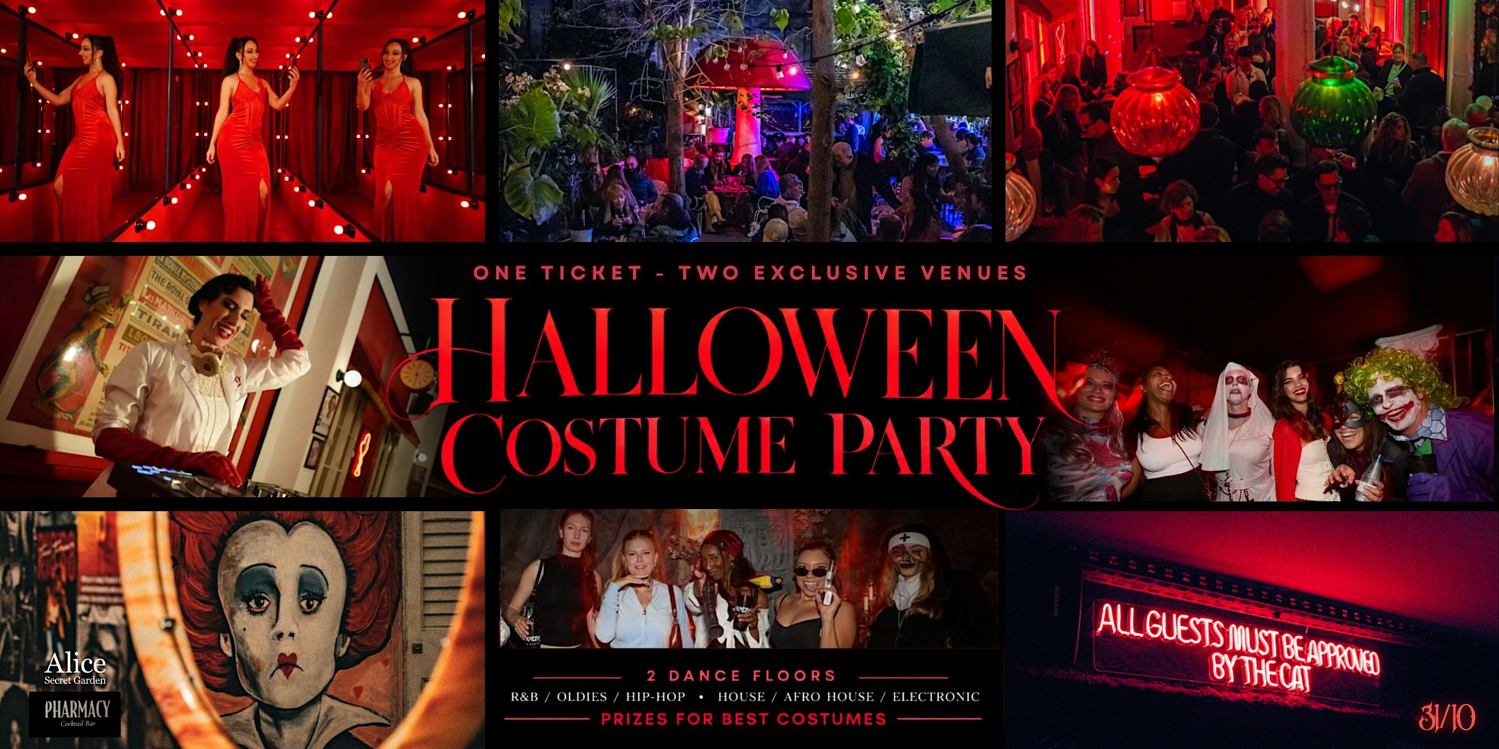 HALLOWEEN COSTUME PARTY | TWO VENUES | HUGE GARDEN |  R&B/ HIP-HOP/ HOUSE