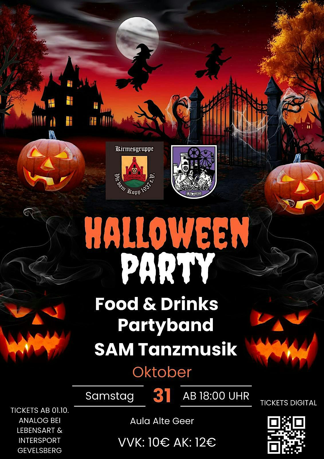 Halloween Party Gevelsberg Aula Alte Geer