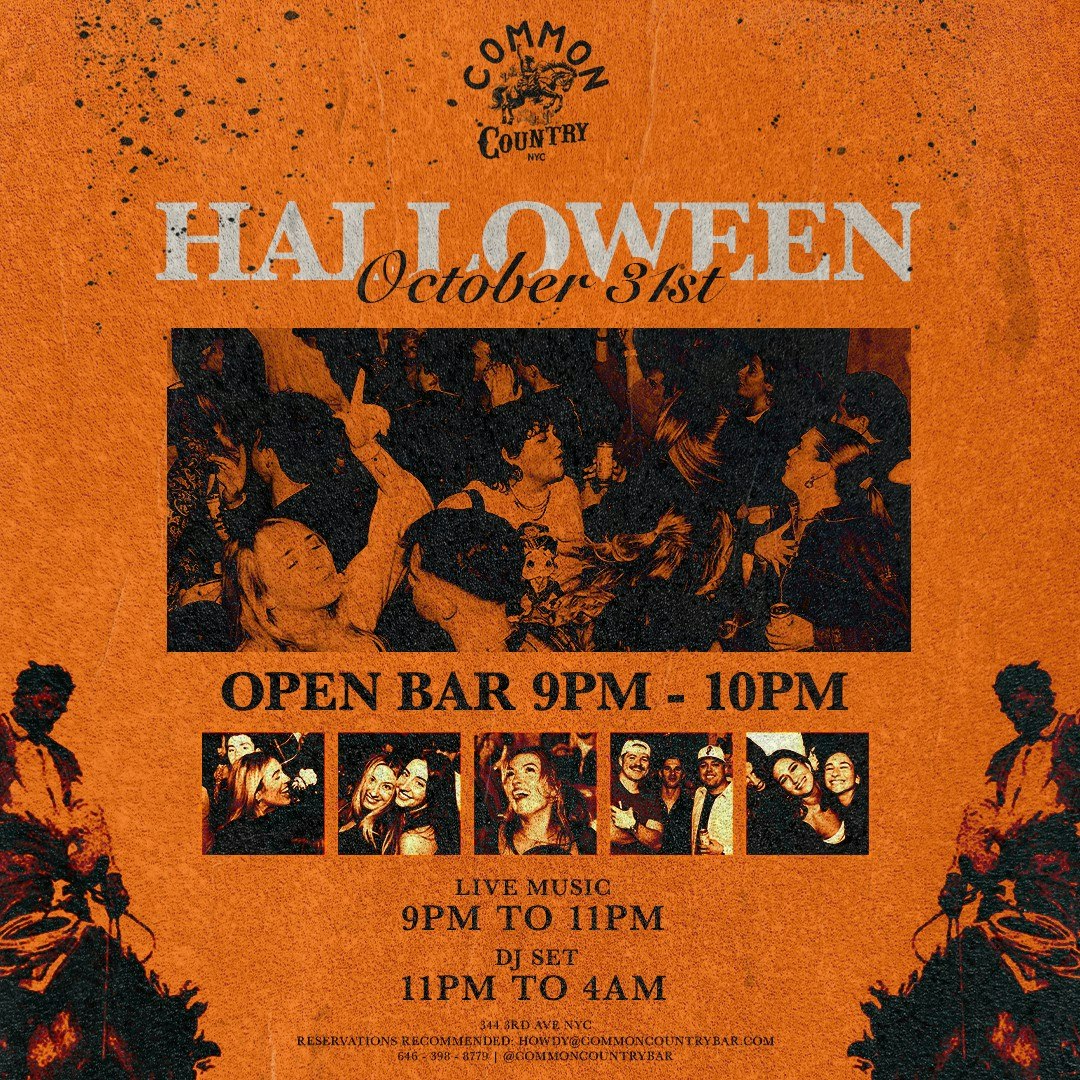 Halloween Night 10/31 @ Common Country