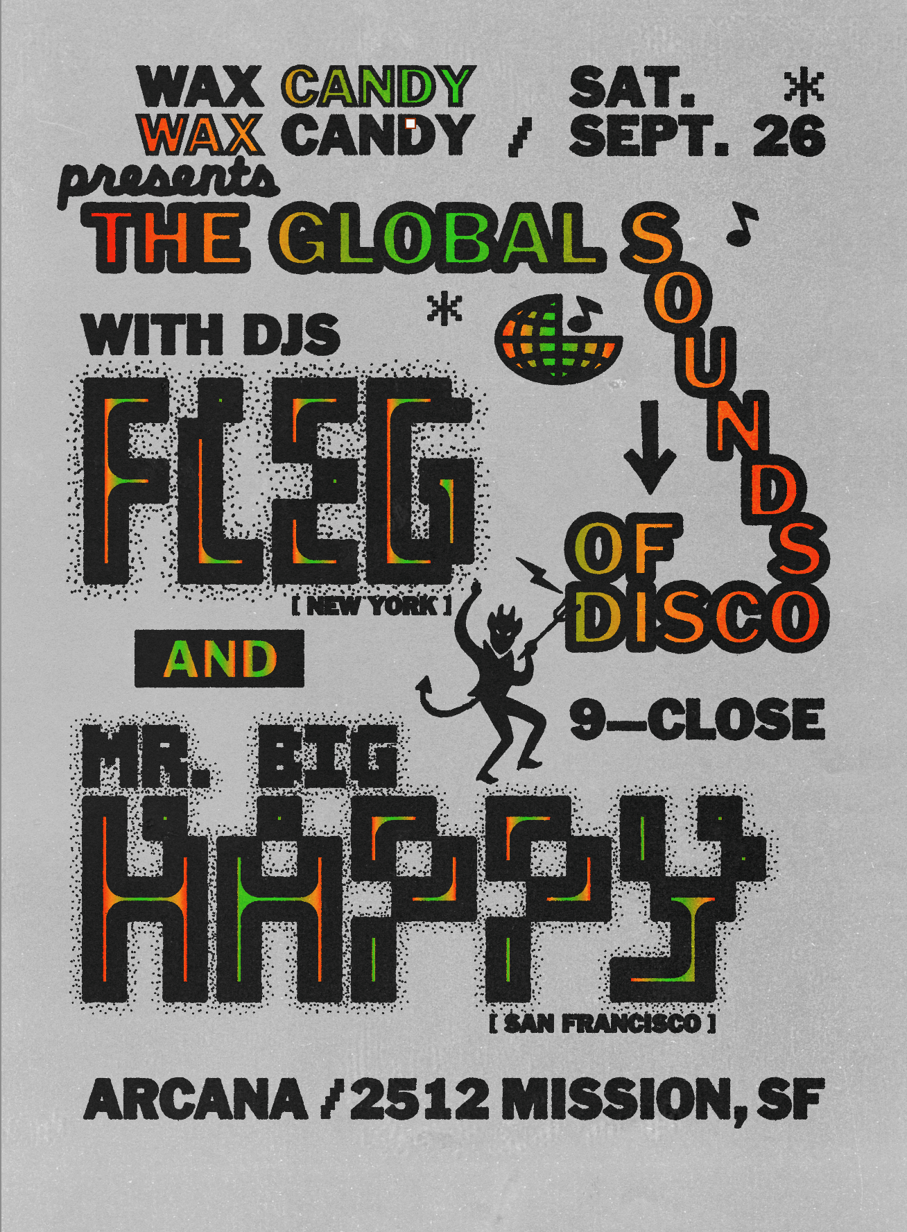 WAX CANDY: DJ Fleg & BIG HAPPY