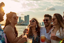 Comedy & DJ Sunset Cruise: Laughs, Music & Statue Views on the NYC Harbor