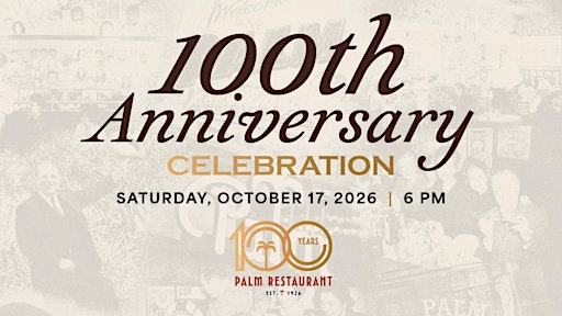 The Palm's 100th Anniversary Wine Dinner - Boston