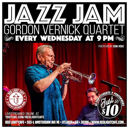 Wednesday Jazz Jam w/ the Gordon Vernick Quartet