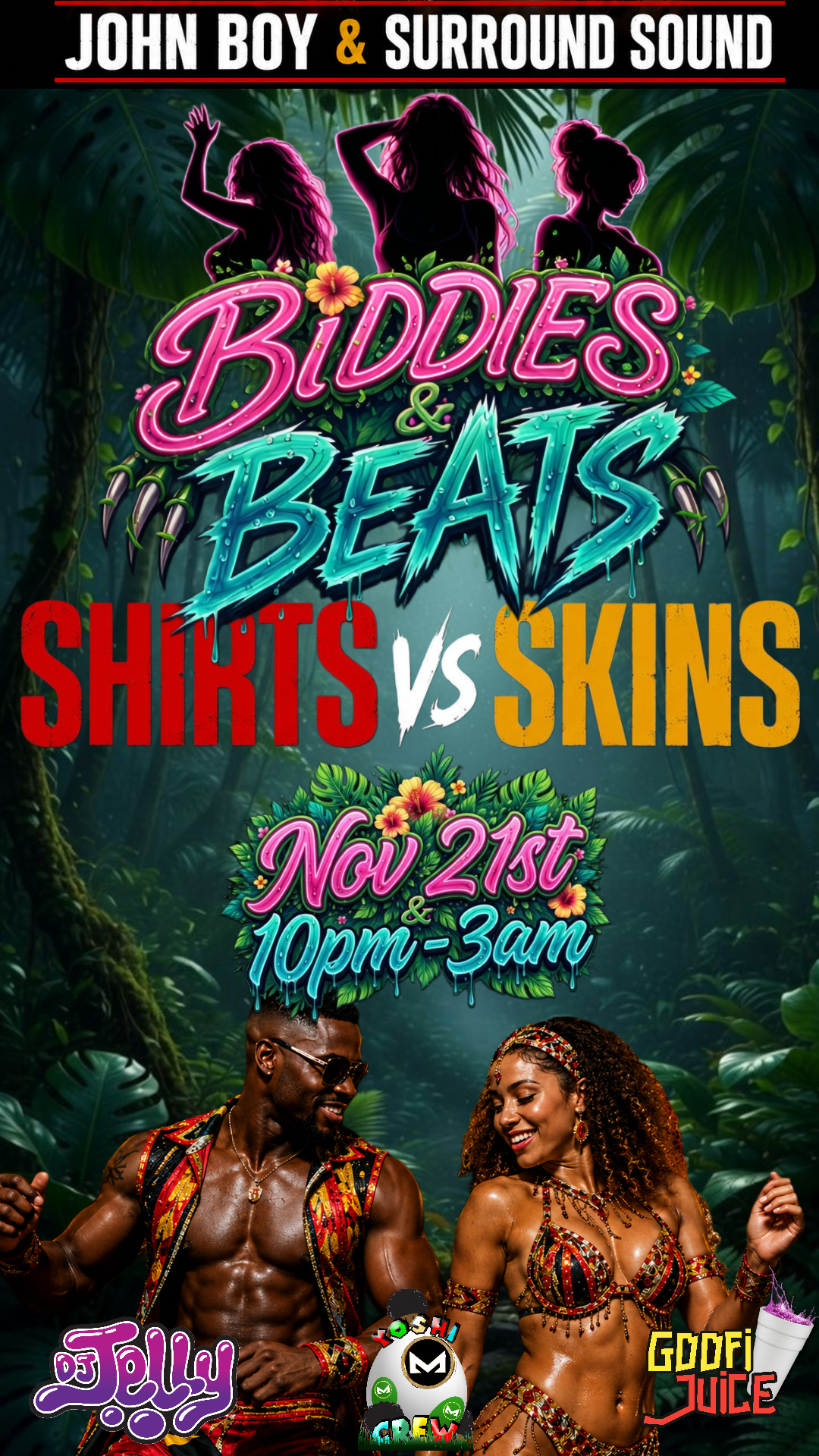 Biddies & Beats Shirts Vs Skins