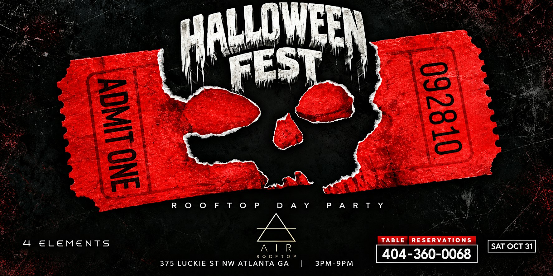 HALLOWEEN FEST ROOFTOP DAY PARTY | HALLOWEEN WKND