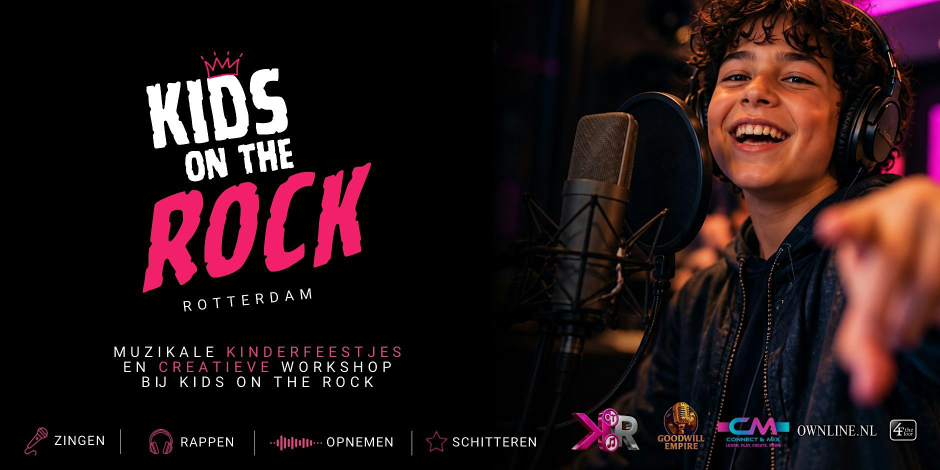 Kids on the Rock - Muzikaal kinderfeest in een echte studio!
