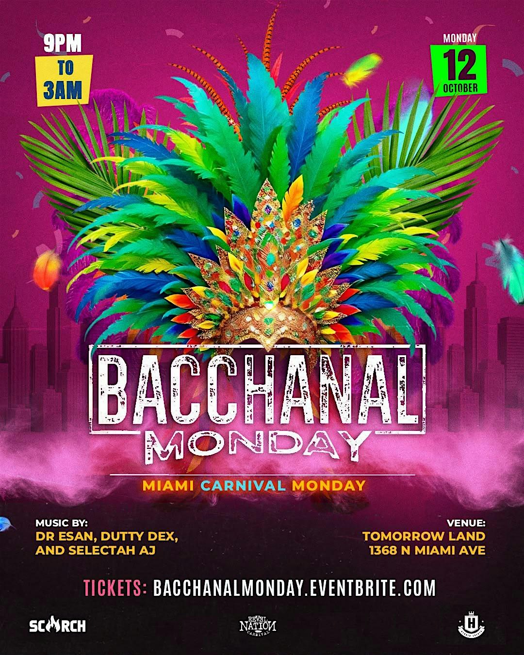 Bacchanal Monday- Scorch x Hybrid x Revel Nation Last Lap Event