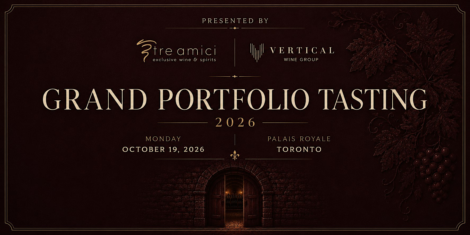 Tre Amici & Vertical Wine Grand Portfolio Tasting: PRIVATE 2026