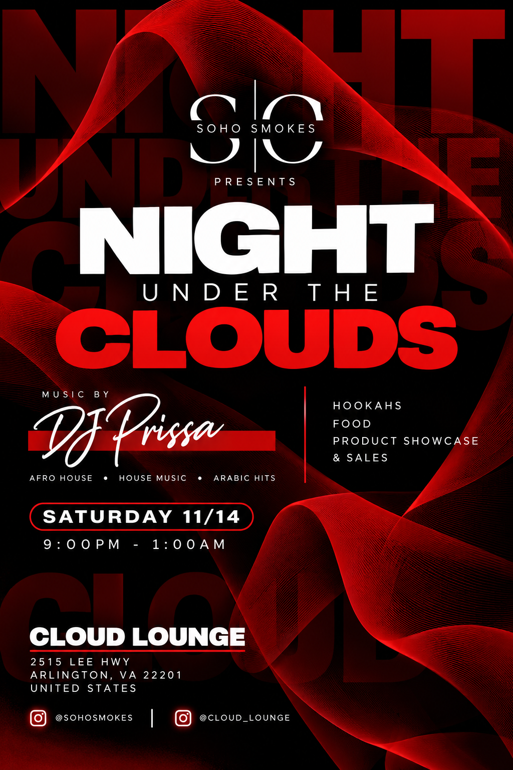 NIGHT UNDER THE CLOUDS