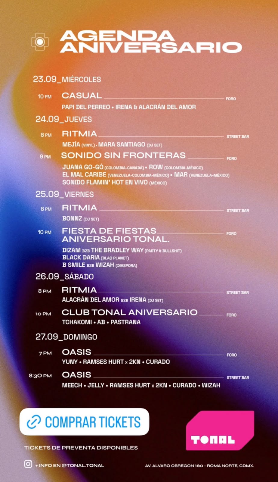 Agenda Aniversario