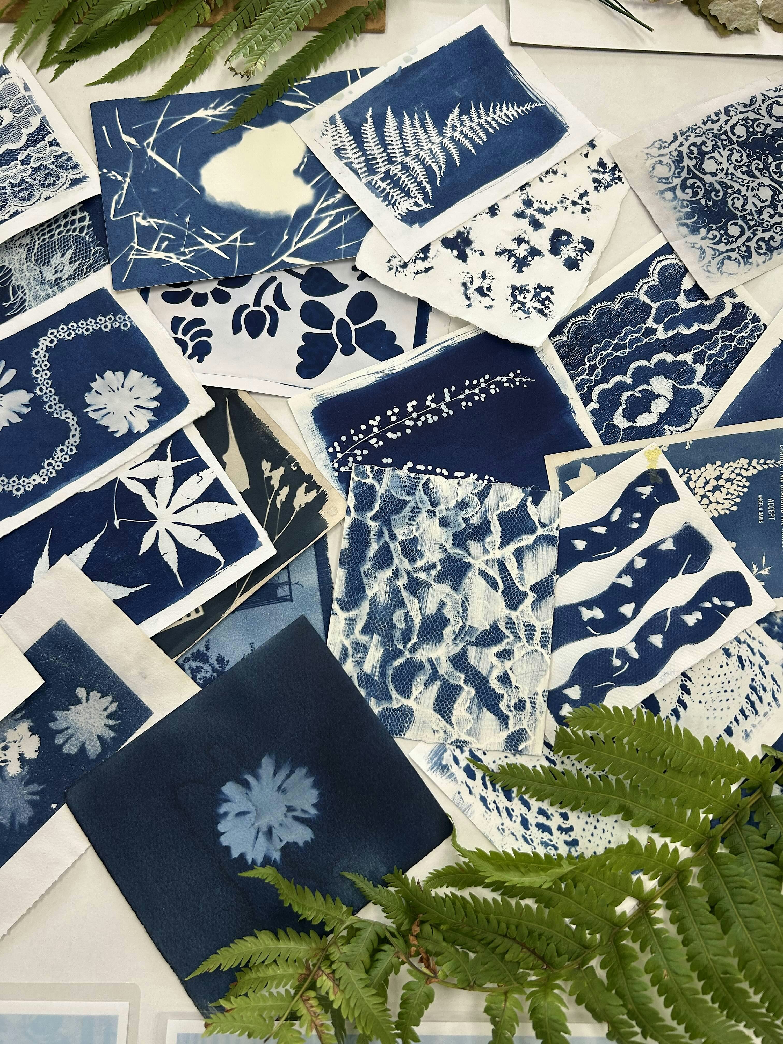 Eve Sage Cyanotypes x Ula Crafternoons!