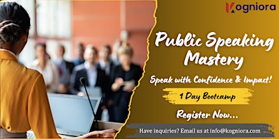 Public Speaking Mastery: Speak with Confidence & Impact! in Fargo,  ND