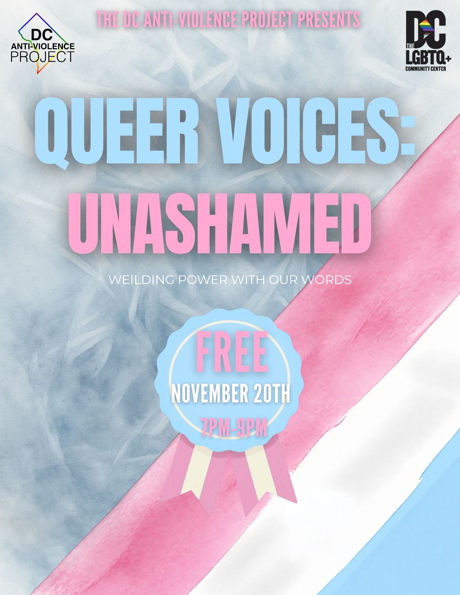 Queer Voices: Unashamed (Open Mic Night)