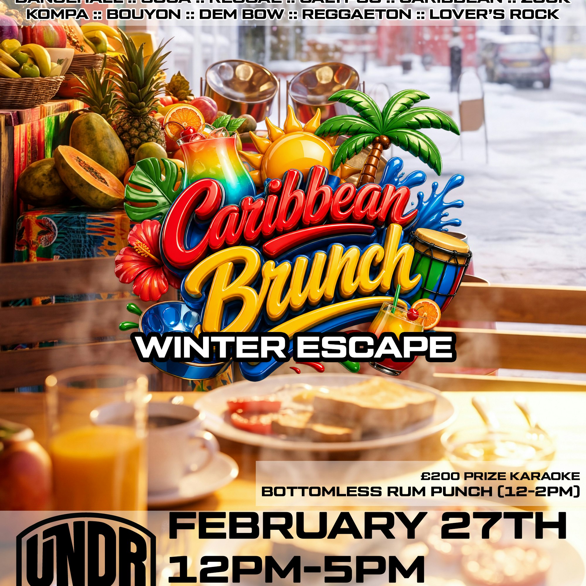 Caribbean Brunch (February) Winter Escape