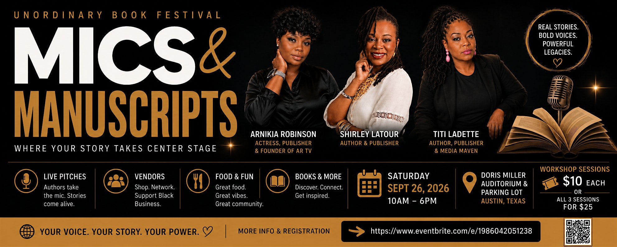 MICS & MANUSCRIPTS The UnOrdinary Book Festival for Authors & Creatives