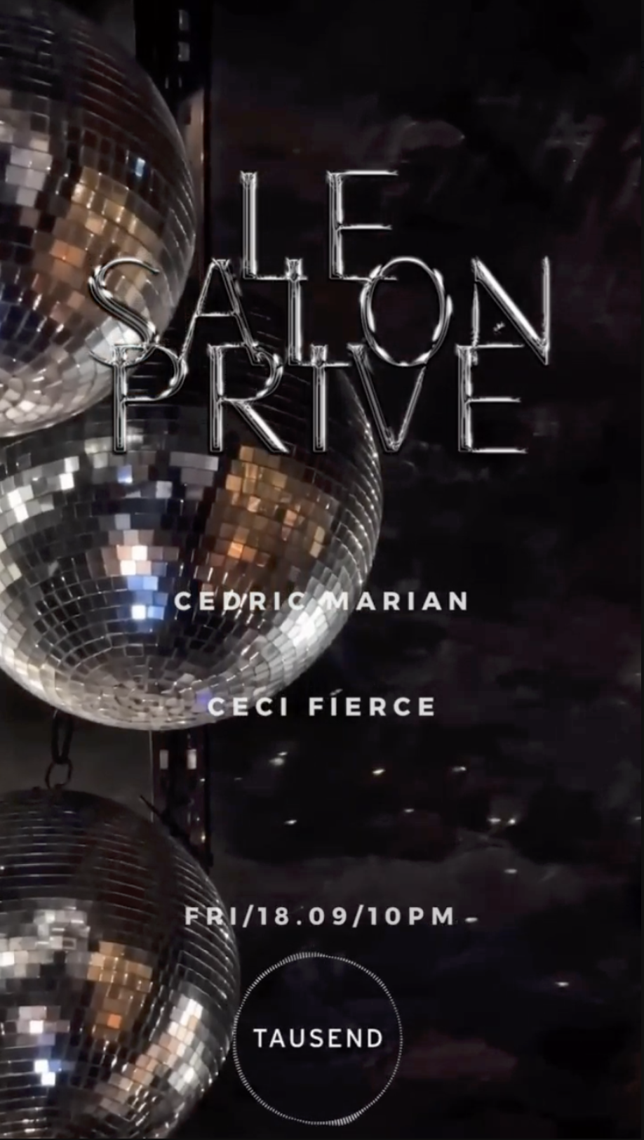 Le Salon Privé: Cedric Marian & Ceci Fierce
