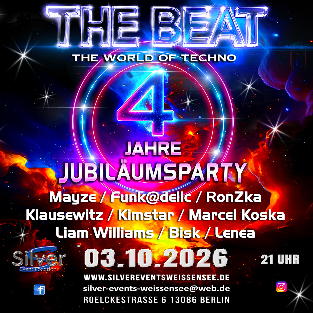 THE BEAT - World of Techno - Jubiläumsparty
