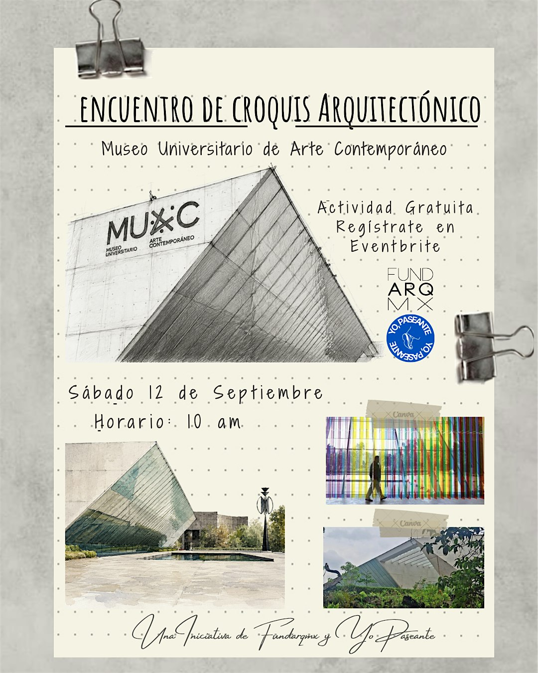 Encuentro de Croquis Arquitectónico: MUAC UNAM