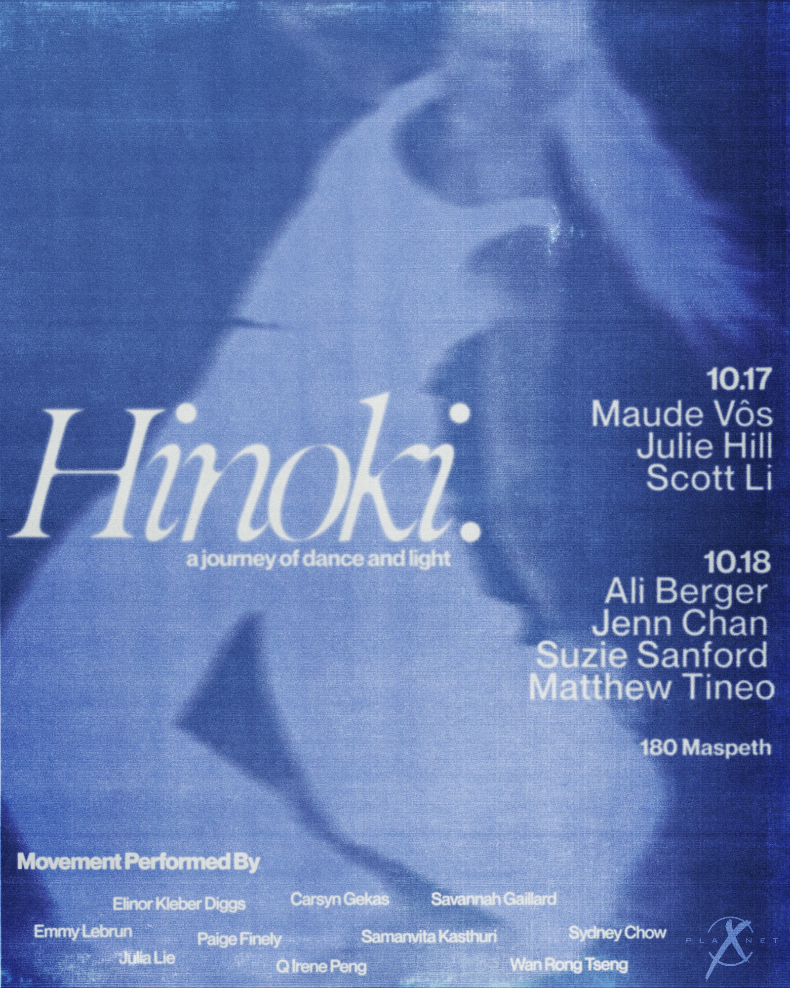 [NYC Premiere] Hinoki: An Immersive Dance and Sound Performance with Maude Vôs, Ali Berger +TBA