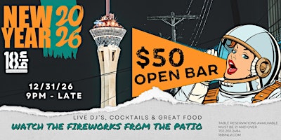 Las Vegas New Year's Eve Party 2027 | $50 AYCD, DJs & Fireworks