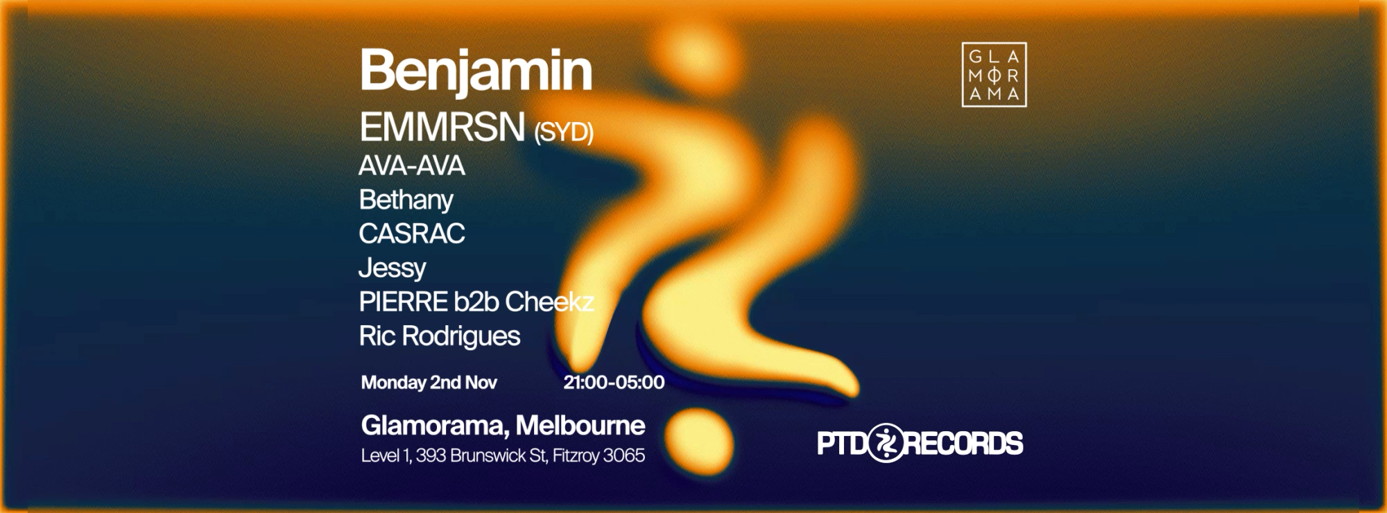 PTD Records presents: Benjamin at Glamorama (Cup Monday)