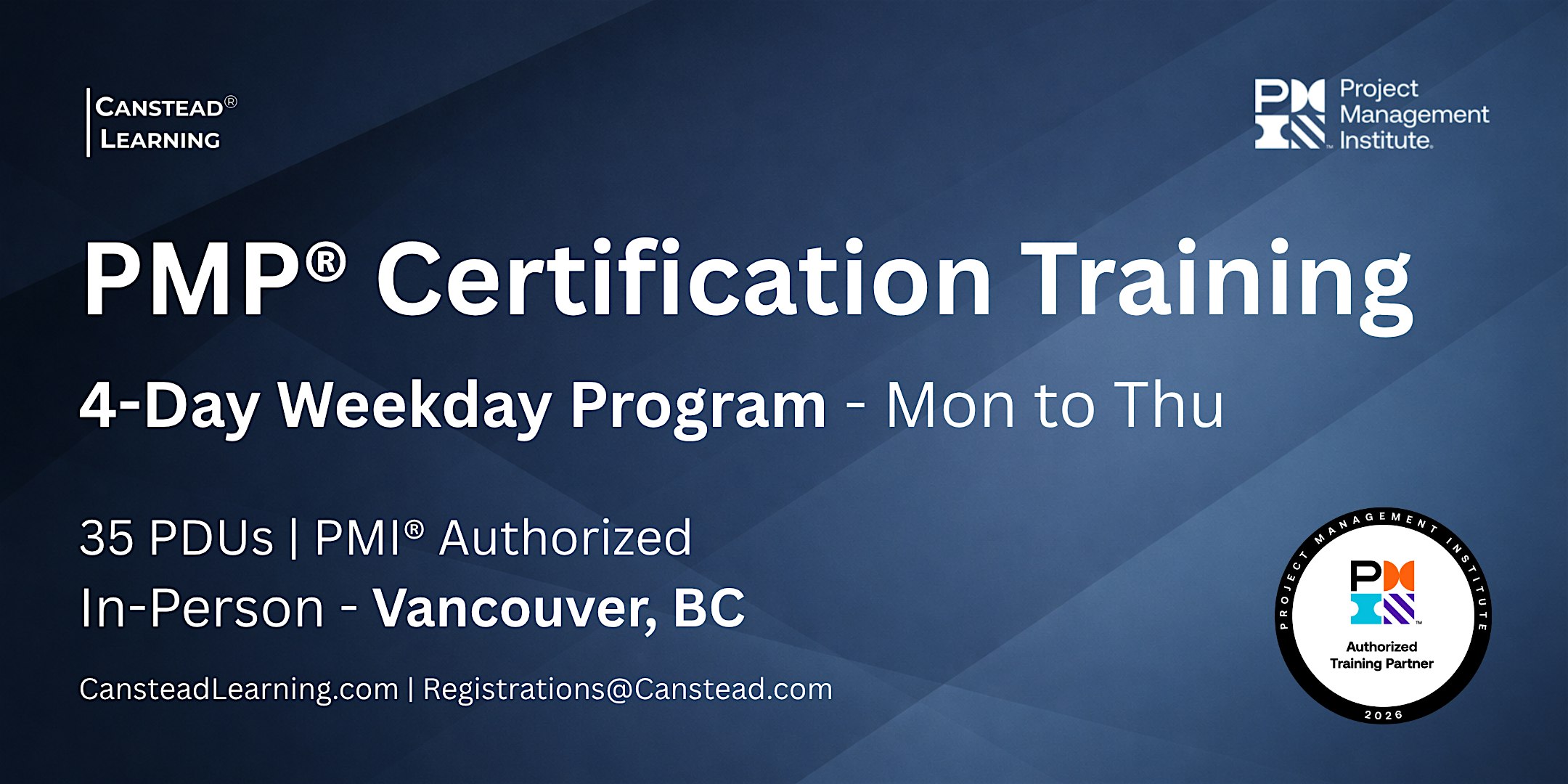 PMP® Exam Prep – 4-Day Certification Training (Vancouver)