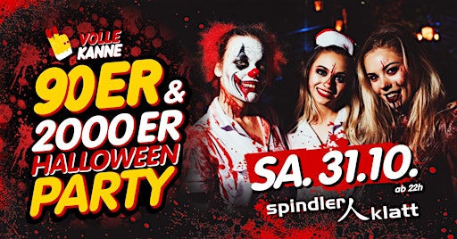 Volle Kanne 90er & 2000er – Halloween Party im Spindler & Klatt