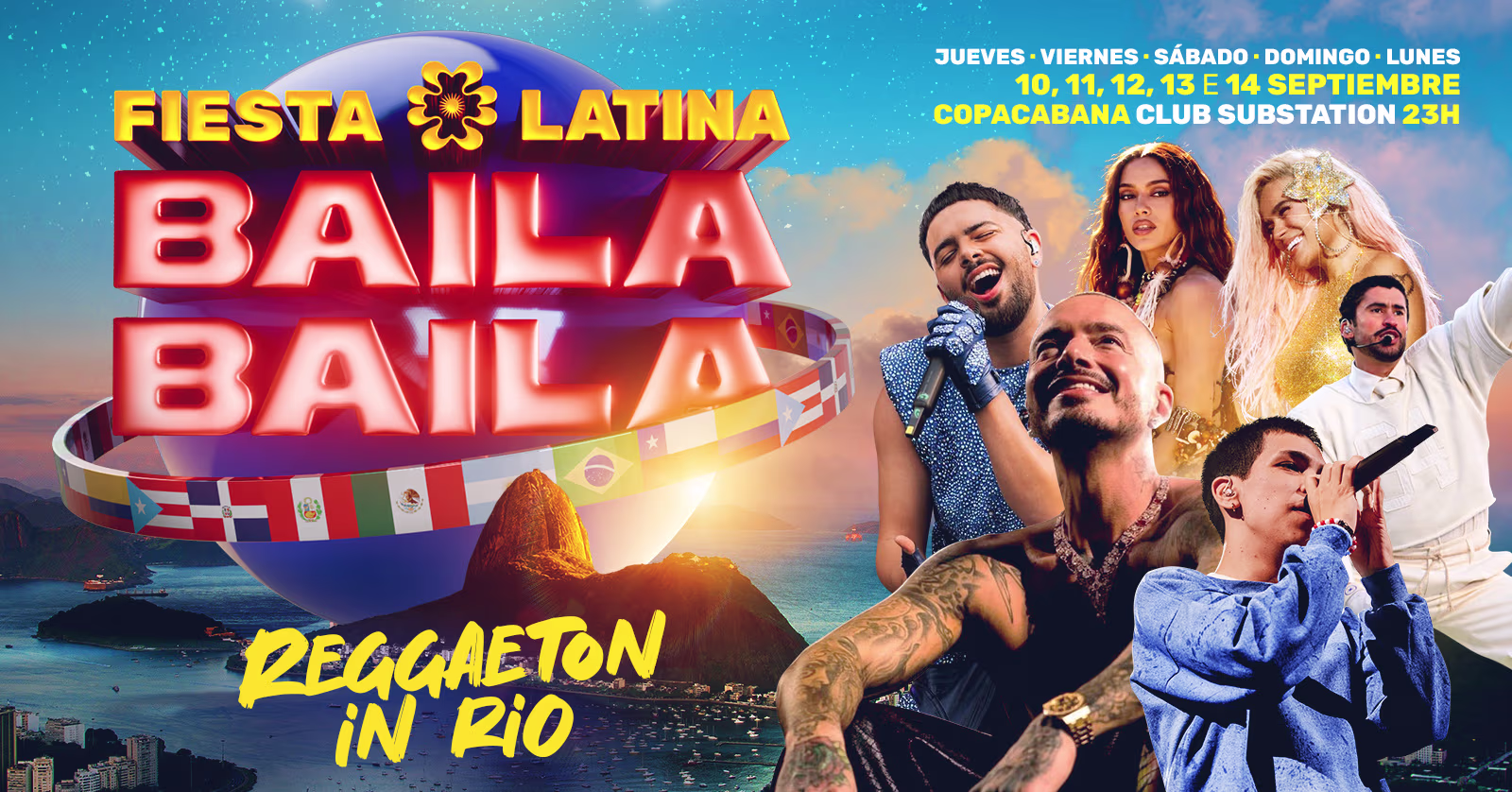 Fiesta Latina Baila Baila | Reggaeton In Rio 10 Septiembre