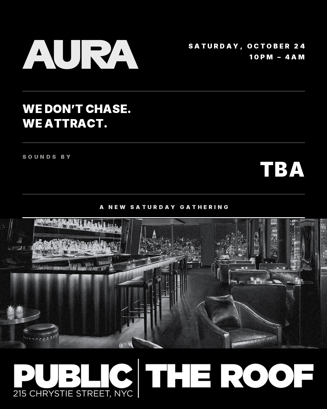AURA Saturdays at PUBLIC | THE ROOF
