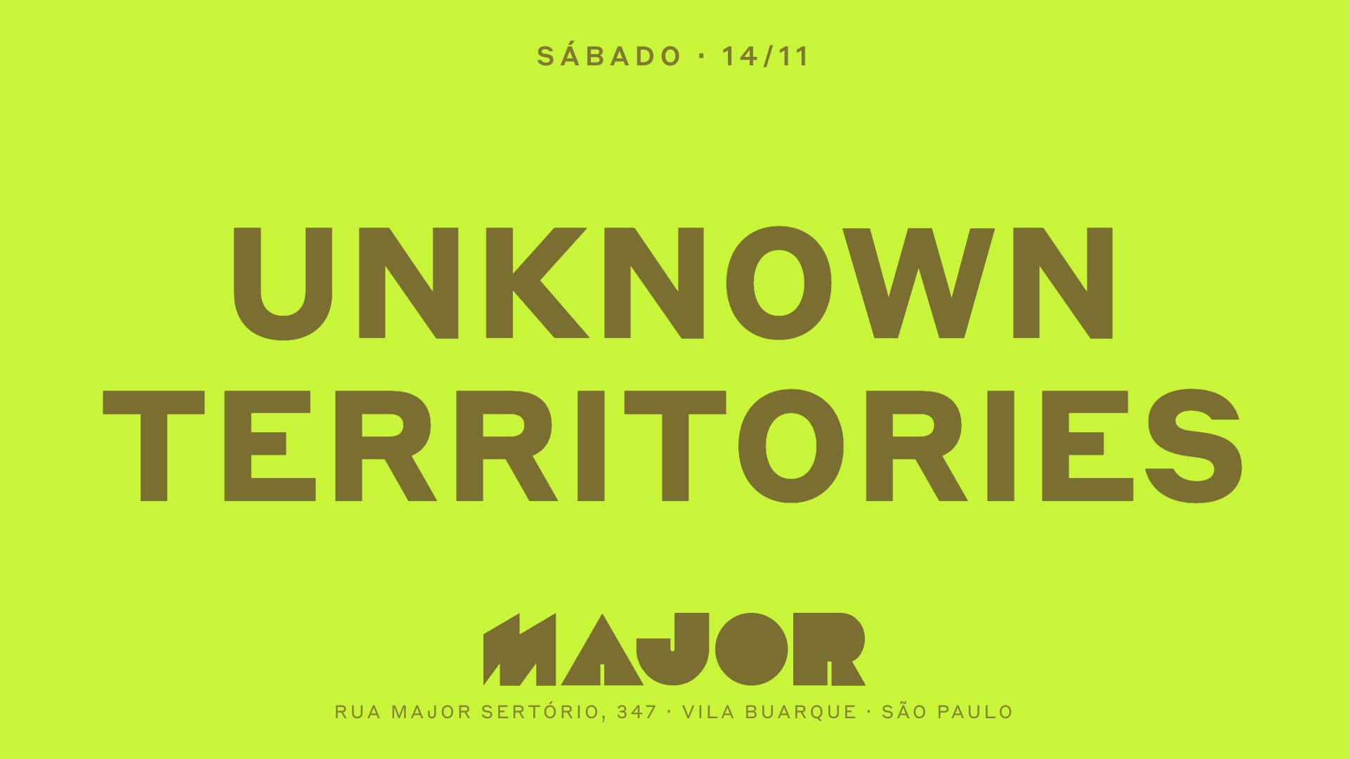 Major recebe unknown territories