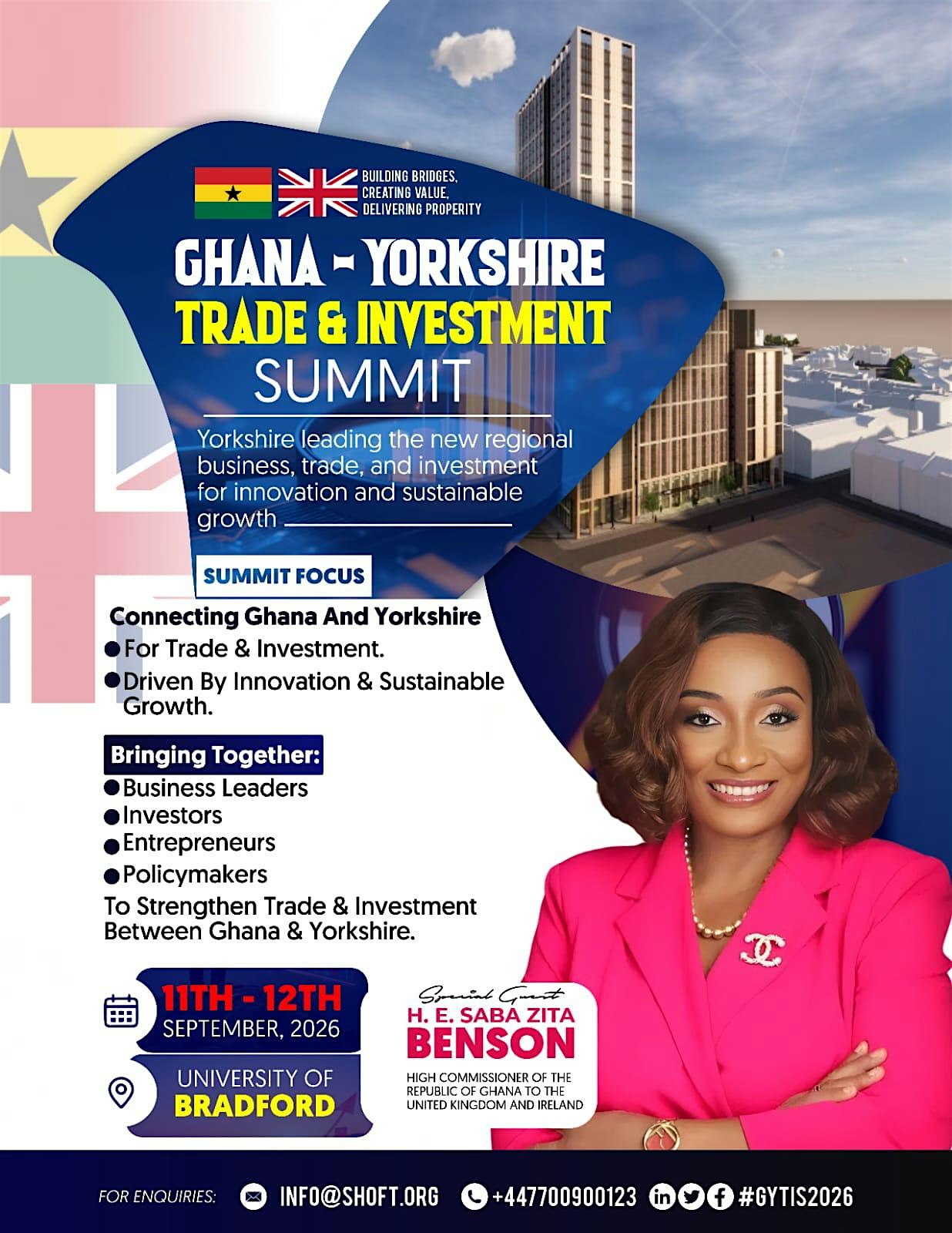 SHOFT CIC Ghana-Yorkshire Trade and Investment Summit (GYTIS) 2026